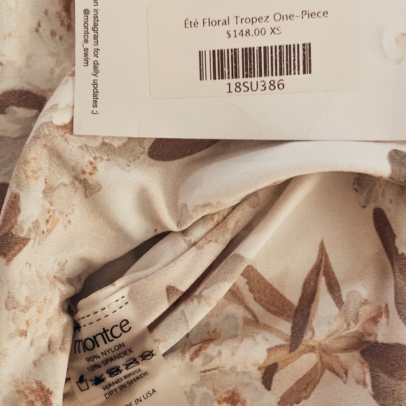 NWT Montce Swim Floral One Piece - Picture 6 of 8